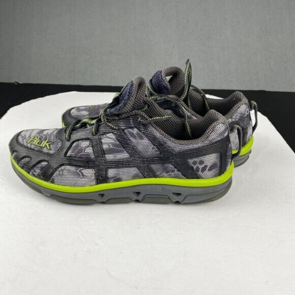Huk Attack Men’s Size 8 Gray Performance Fishing Angler Sneaker Athletic Shoes - Picture 3 of 13